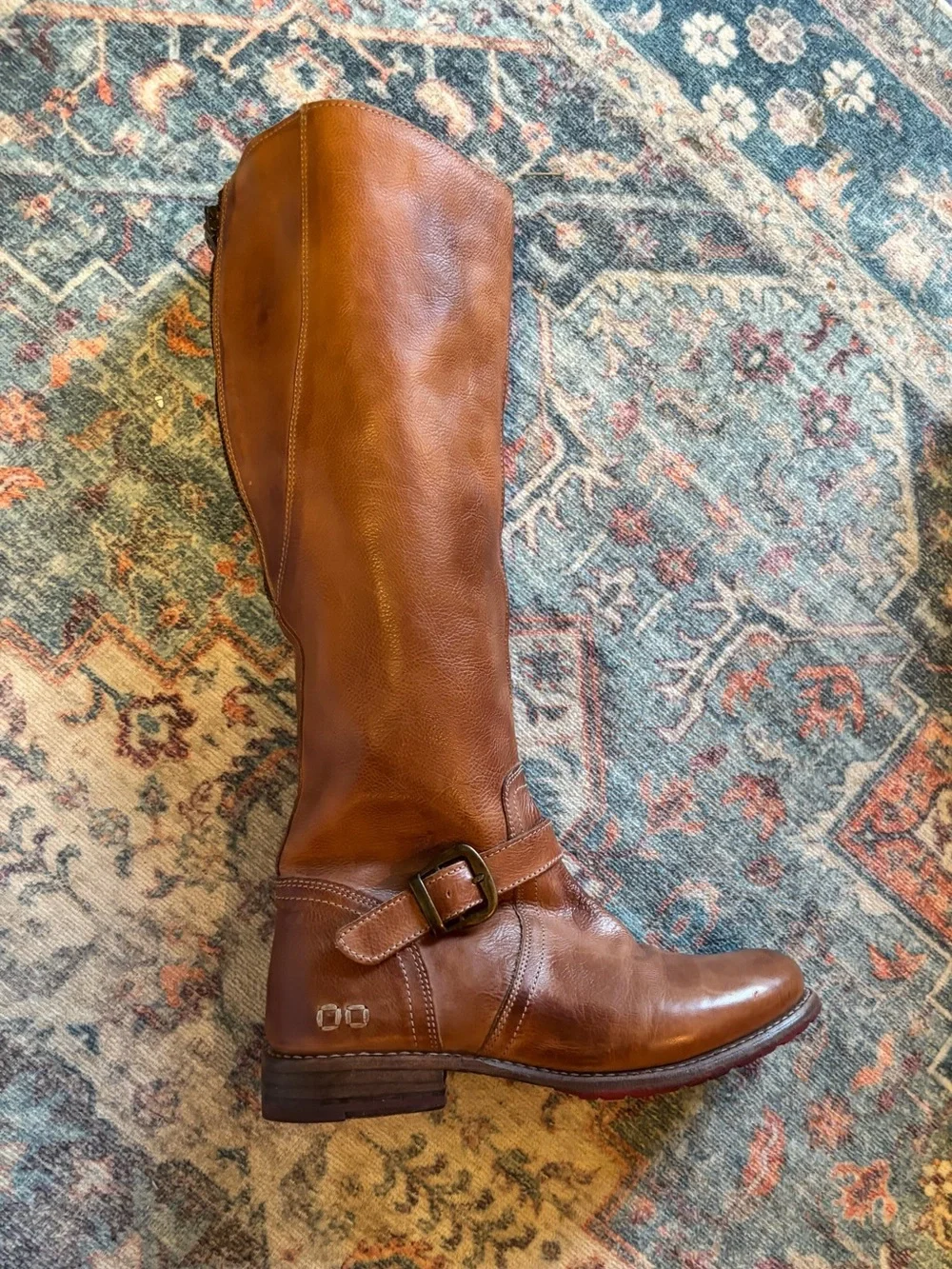 BED STU Glaye Tall Leather Women’s Riding Boots 7.5 Tan Rustic